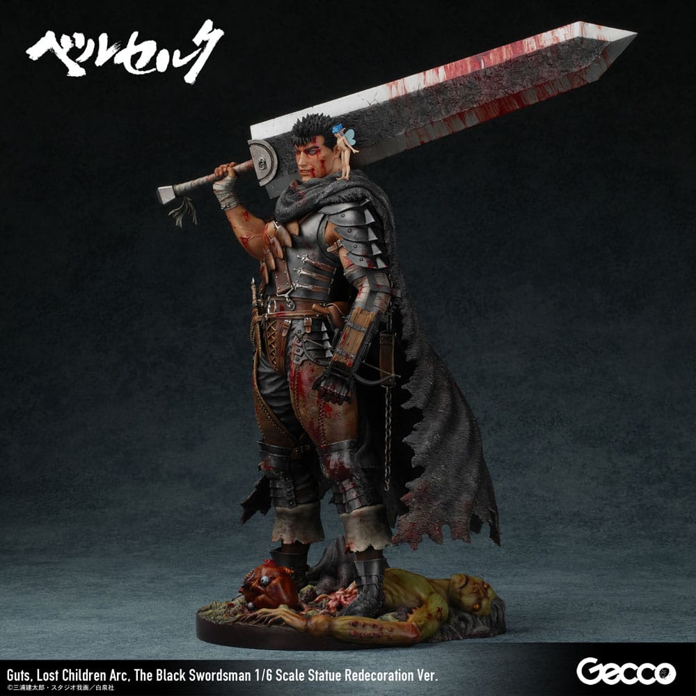 Berserk Statue Guts Lost Children Arc The Black Swordsman Redecoration Ver. Gecco
