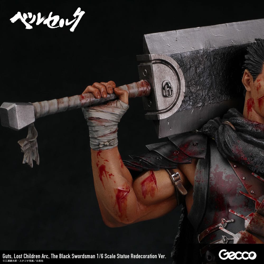 Berserk Statue Guts Lost Children Arc The Black Swordsman Redecoration Ver. Gecco