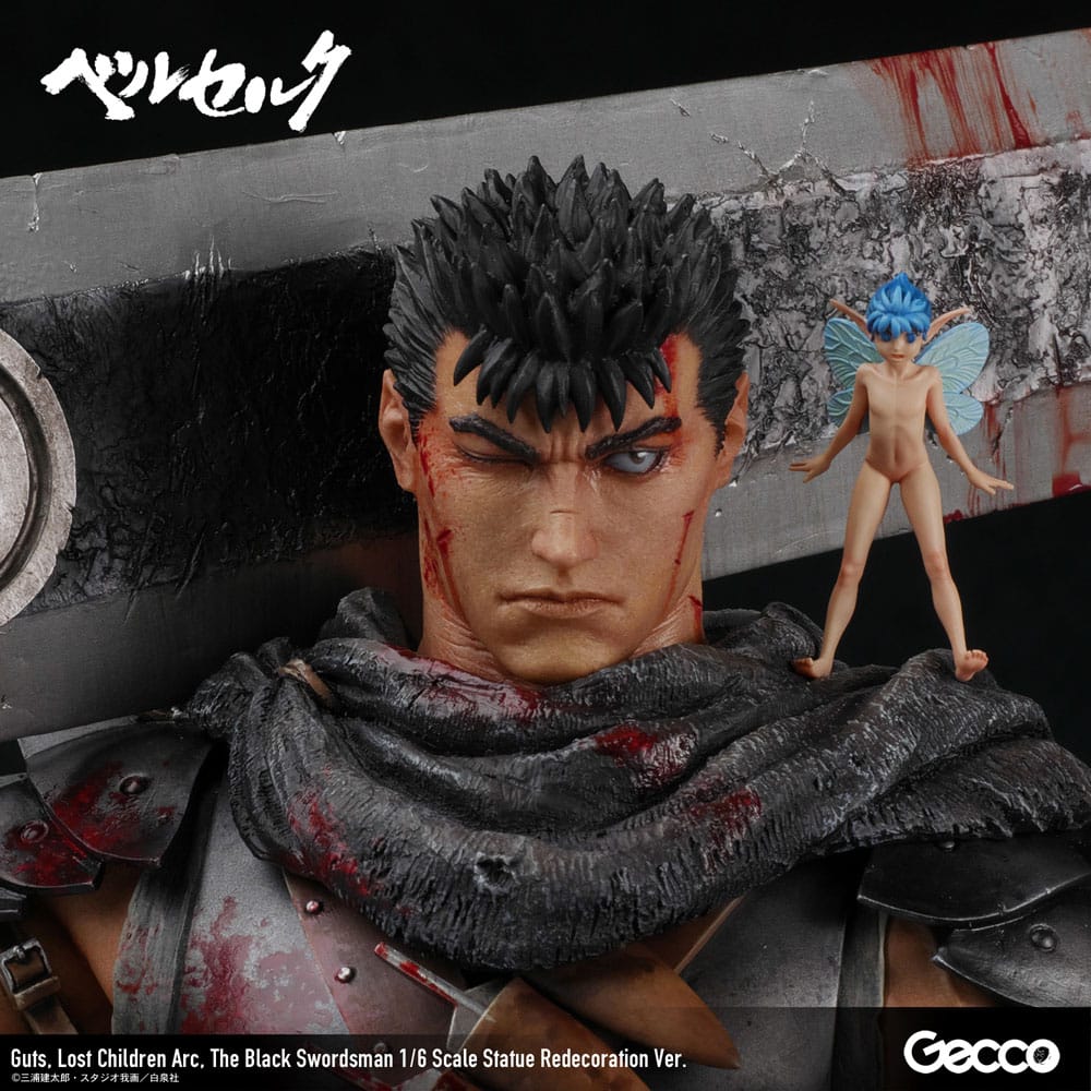 Berserk Statue Guts Lost Children Arc The Black Swordsman Redecoration Ver. Gecco