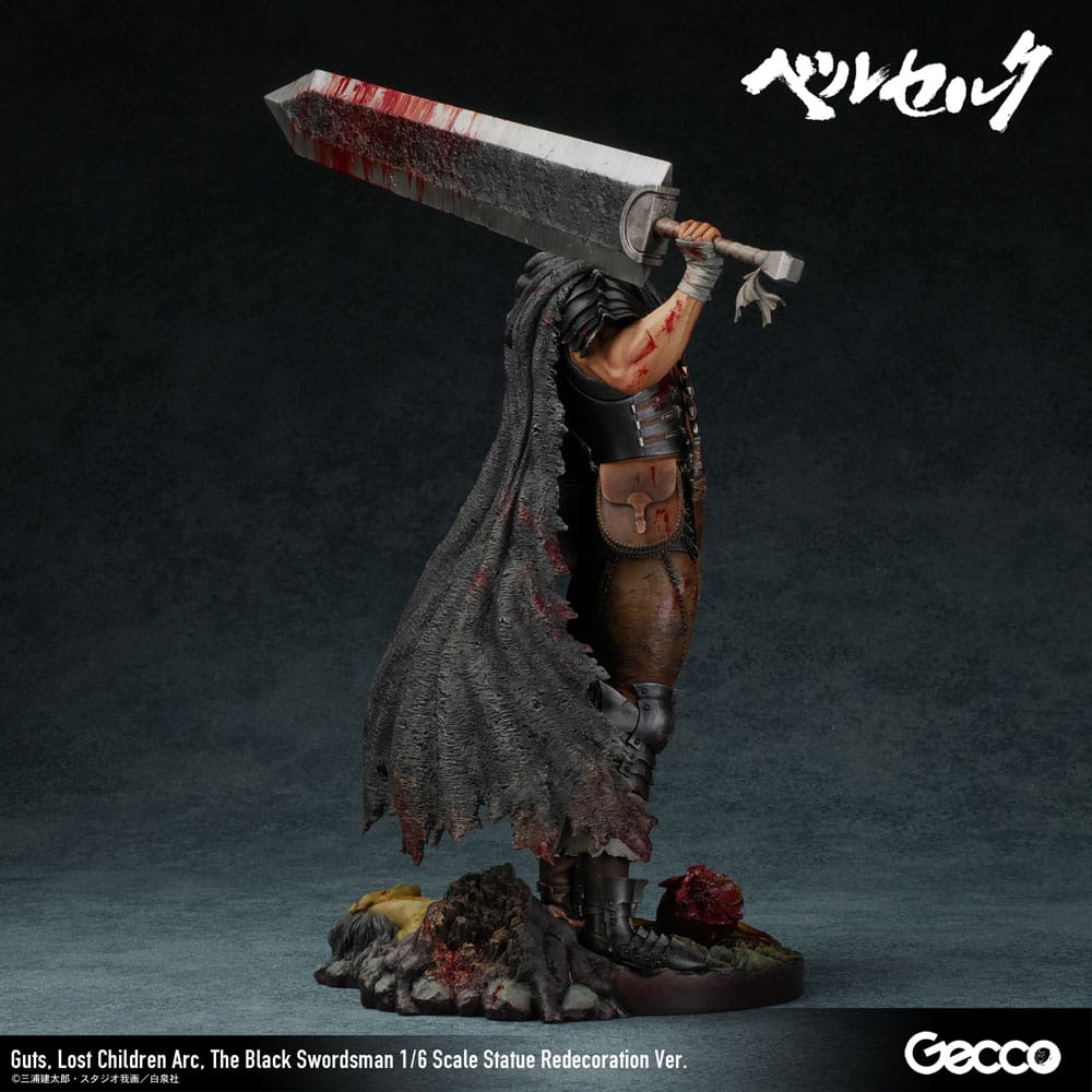 Berserk Statue Guts Lost Children Arc The Black Swordsman Redecoration Ver. Gecco