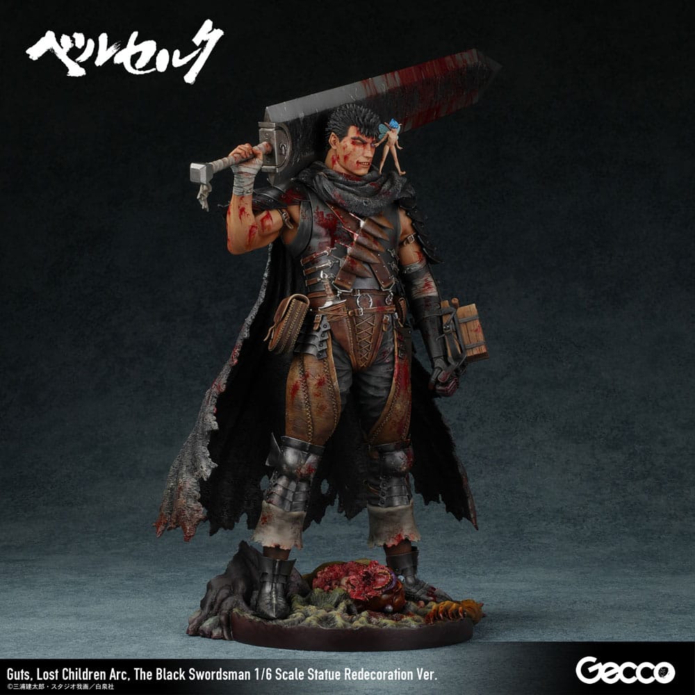 Berserk Statue Guts Lost Children Arc The Black Swordsman Redecoration Ver. Gecco