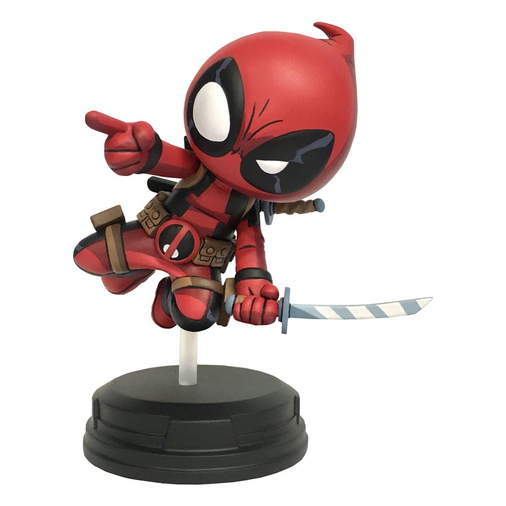 Marvel Animated Statue Deadpool Jumping Gentle Giant