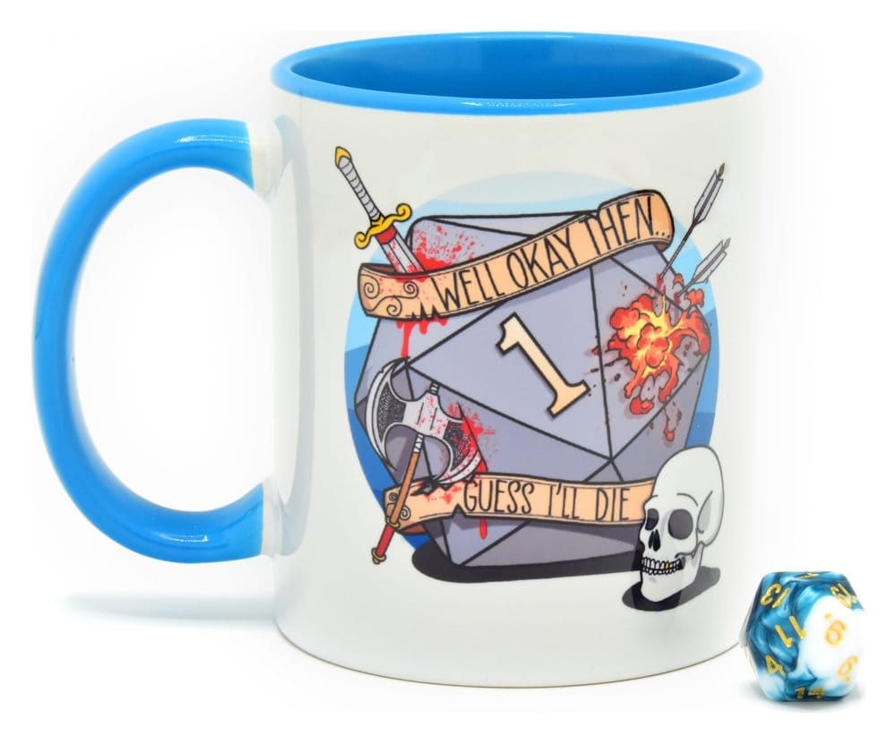 Glassstaff Gift Set Mug & Dice D20 Guess I'll Die Glassstaff