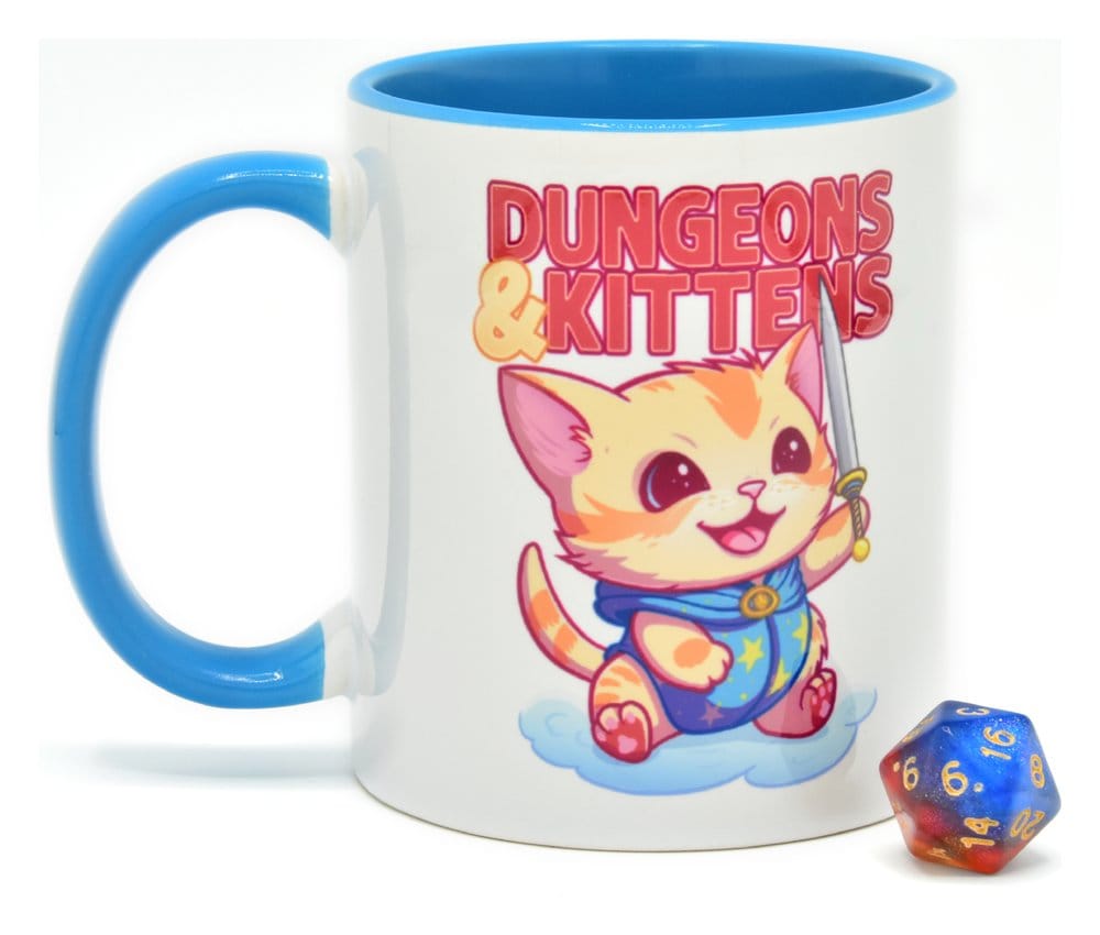 Glassstaff Gift Set Mug & Dice D20 Dungeons & Kittens Glassstaff