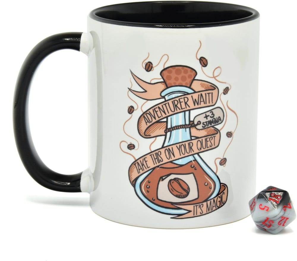 Glassstaff Gift Set Mug & Dice D20 Coffee Potion Glassstaff