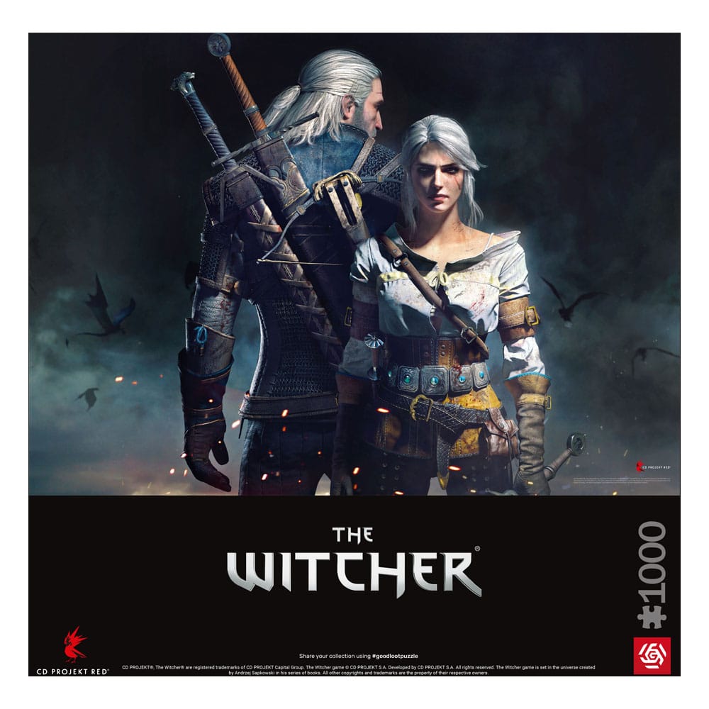 The Witcher Gaming Puzzle Geralt & Ciri 1000 pieces Good Loot