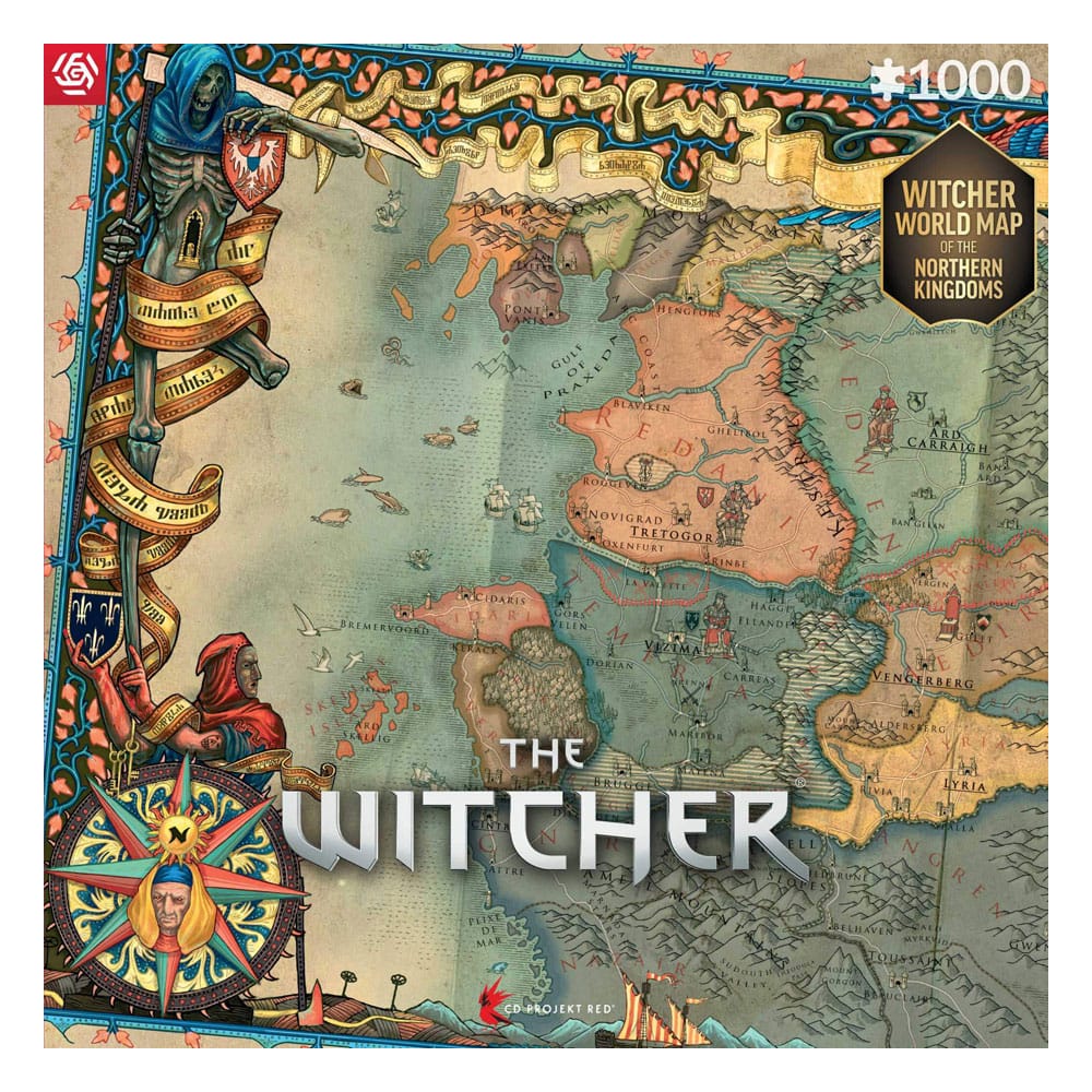 The Witcher 3 Gaming Puzzle The Northern Kingdoms 1000 pieces Good Loot