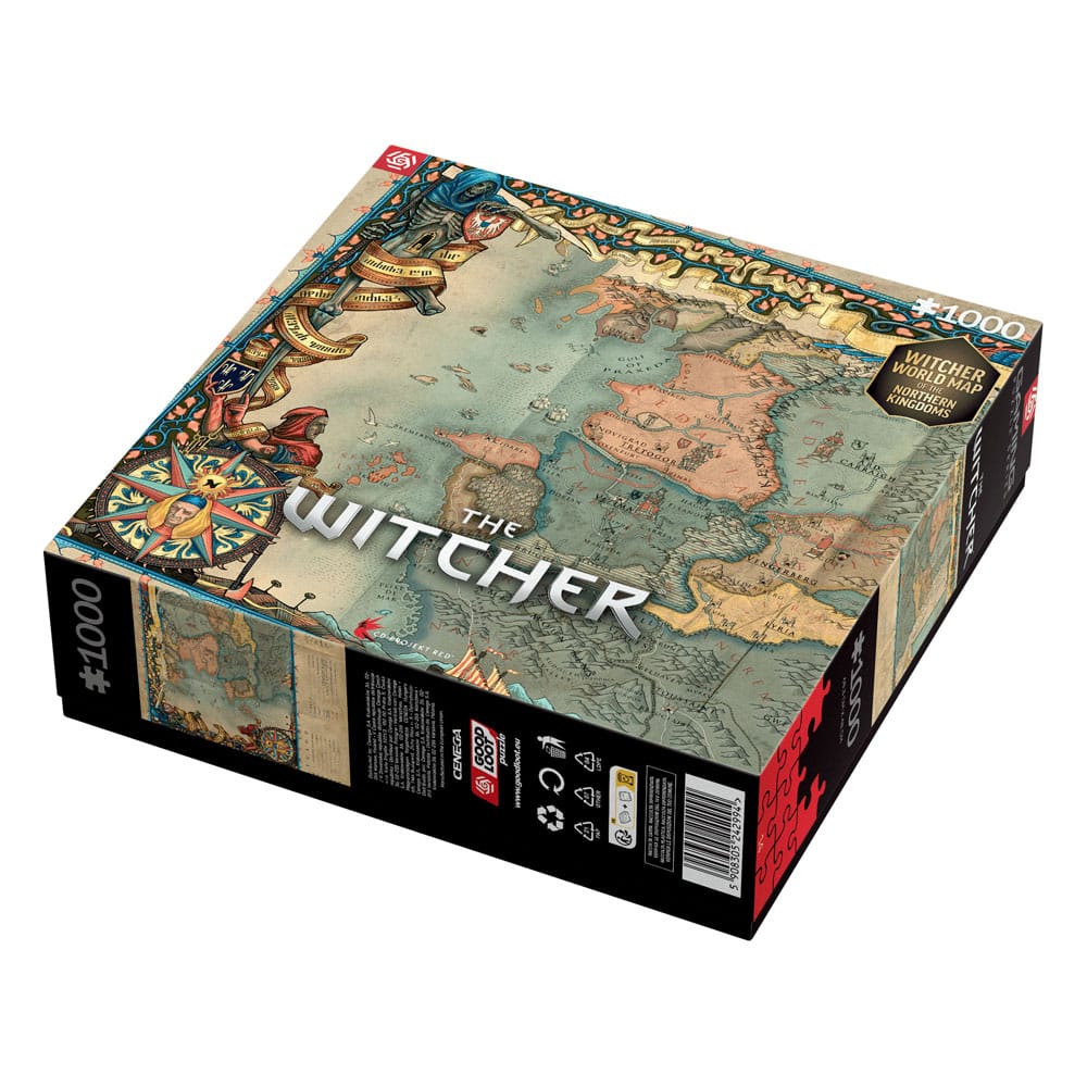 The Witcher 3 Gaming Puzzle The Northern Kingdoms 1000 pieces Good Loot