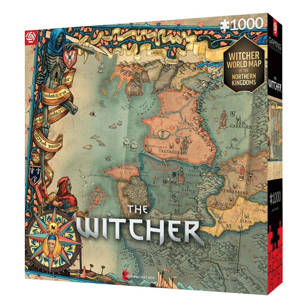 The Witcher 3 Gaming Puzzle The Northern Kingdoms 1000 pieces Good Loot