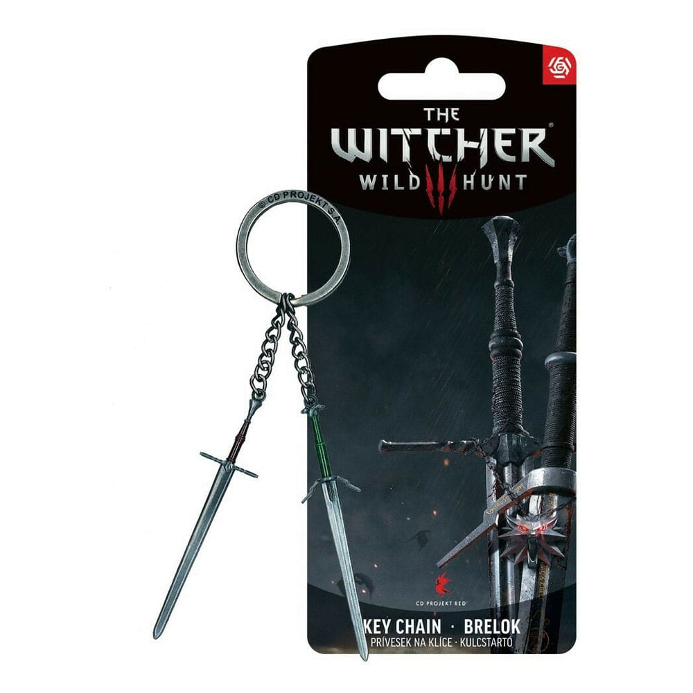 The Witcher III Wild Hunt Keychain Geralt Two Swords Good Loot