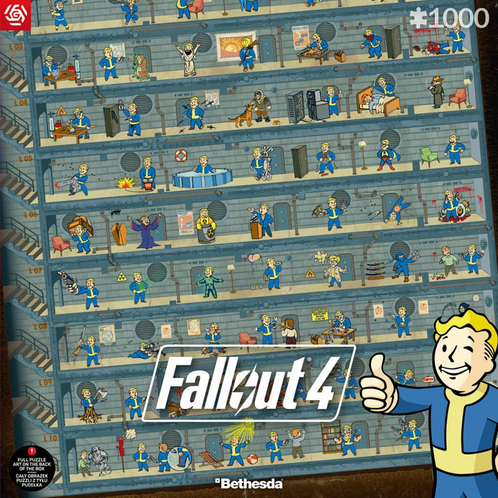 Fallout 4 Puzzle Perk Poster 1000 pieces Good Loot