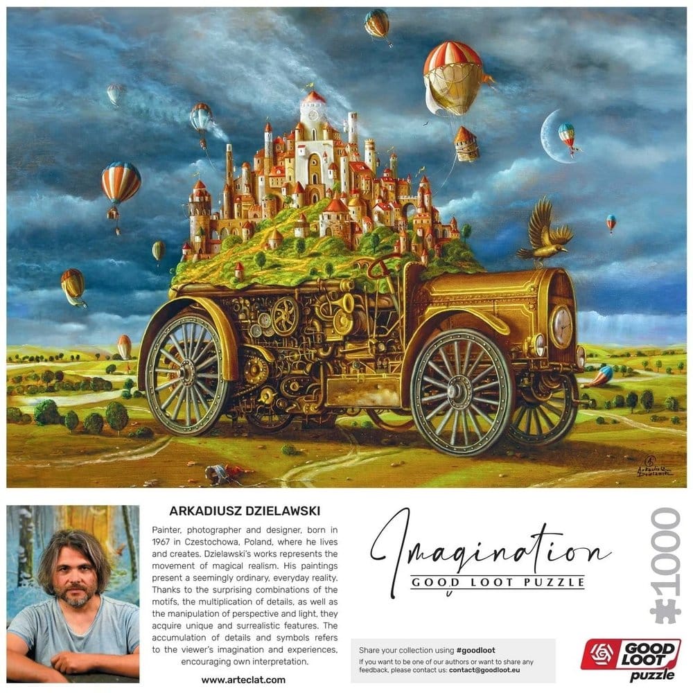 Imagination Series Puzzle Arkadiusz Dzielawski Wielka przeprowadzka 1000 pieces Good Loot