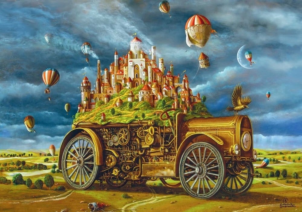 Imagination Series Puzzle Arkadiusz Dzielawski Wielka przeprowadzka 1000 pieces Good Loot