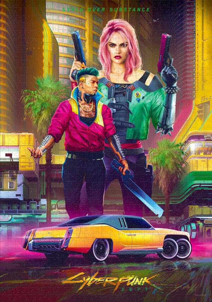 Cyberpunk 2077 Puzzle Kitsch Style 1000 pieces Good Loot