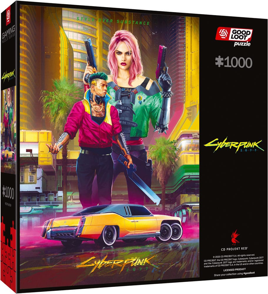 Cyberpunk 2077 Puzzle Kitsch Style 1000 pieces Good Loot