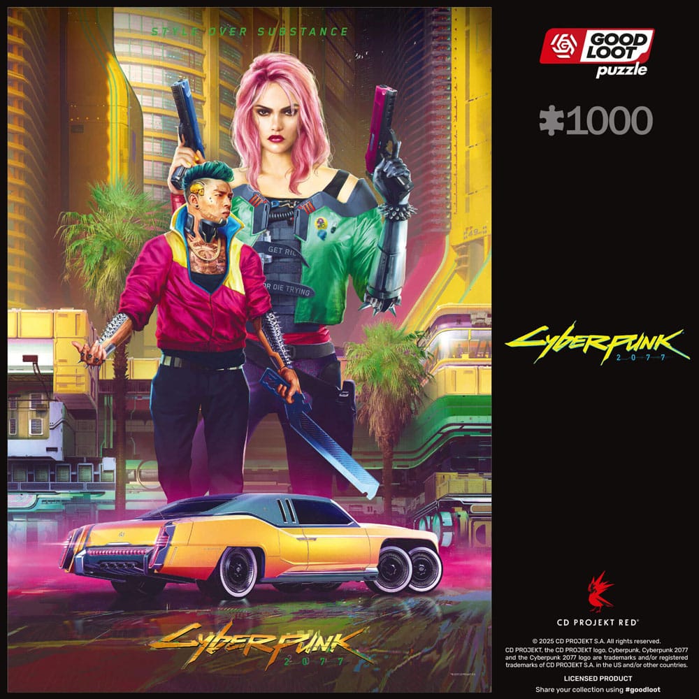 Cyberpunk 2077 Puzzle Kitsch Style 1000 pieces Good Loot
