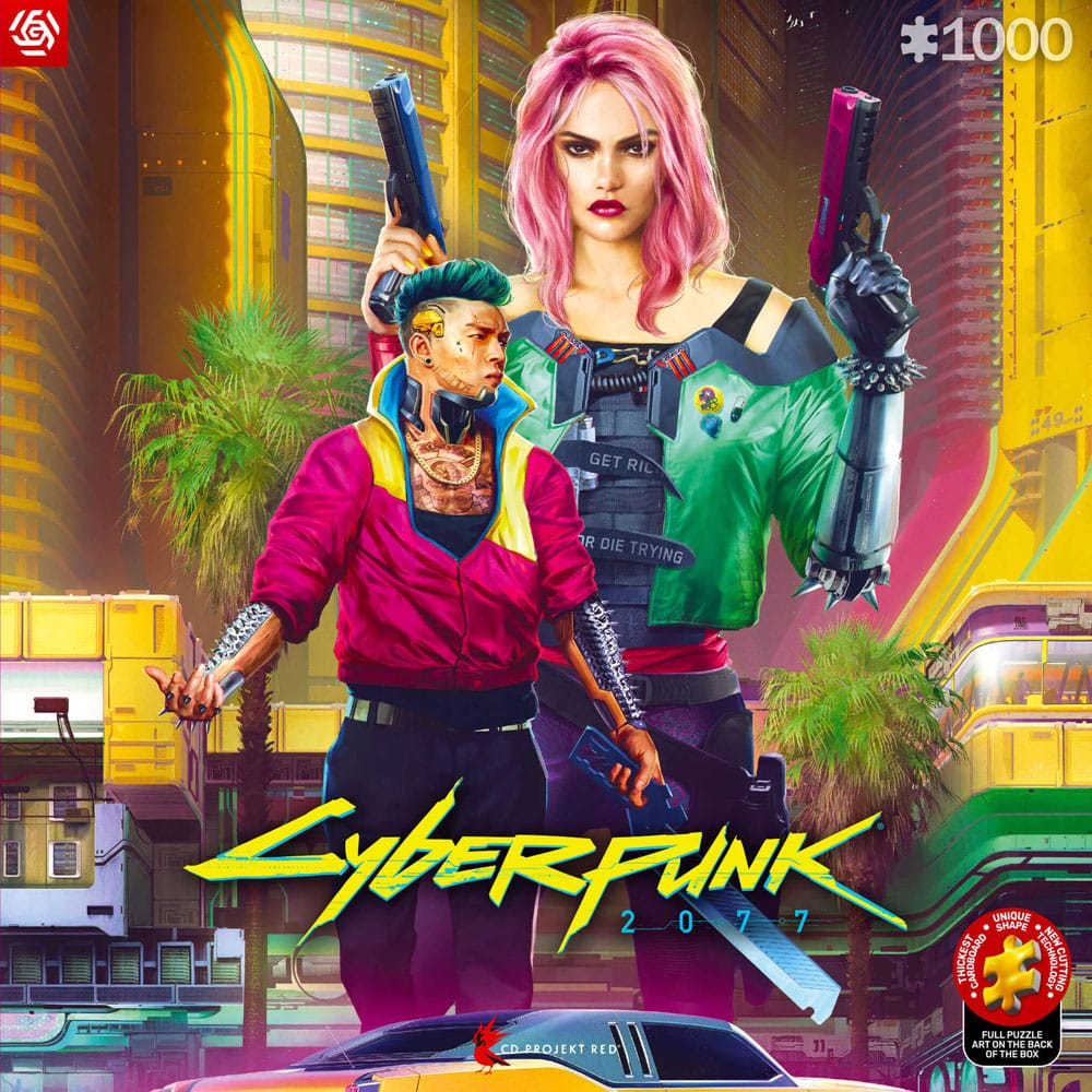 Cyberpunk 2077 Puzzle Kitsch Style 1000 pieces Good Loot