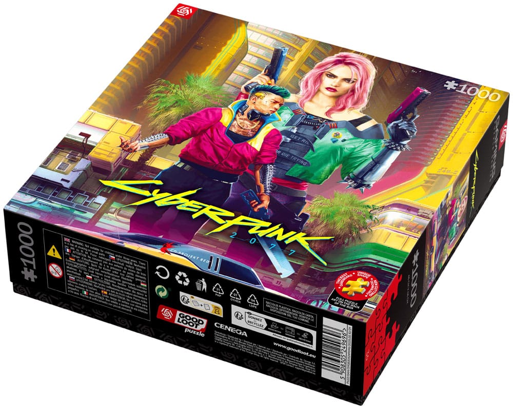 Cyberpunk 2077 Puzzle Kitsch Style 1000 pieces Good Loot