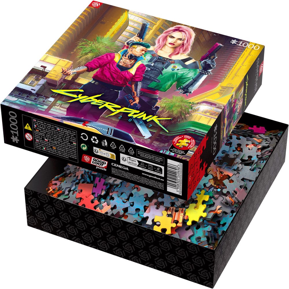 Cyberpunk 2077 Puzzle Kitsch Style 1000 pieces Good Loot