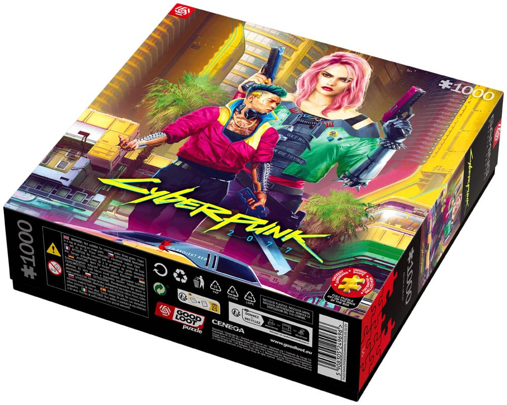 Cyberpunk 2077 Puzzle Kitsch Style 1000 pieces Good Loot