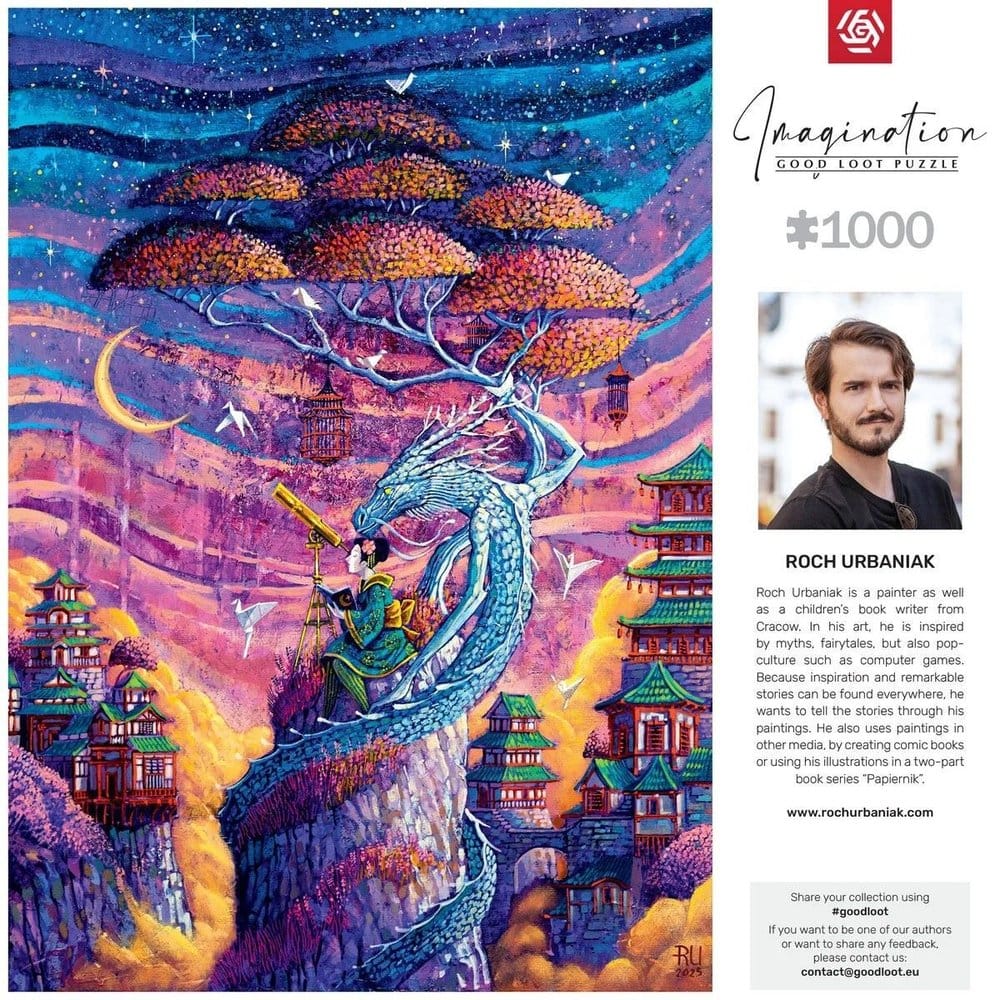 Imagination Series Puzzle Roch Urbaniak Sakura i Ryu 1000 pieces Good Loot