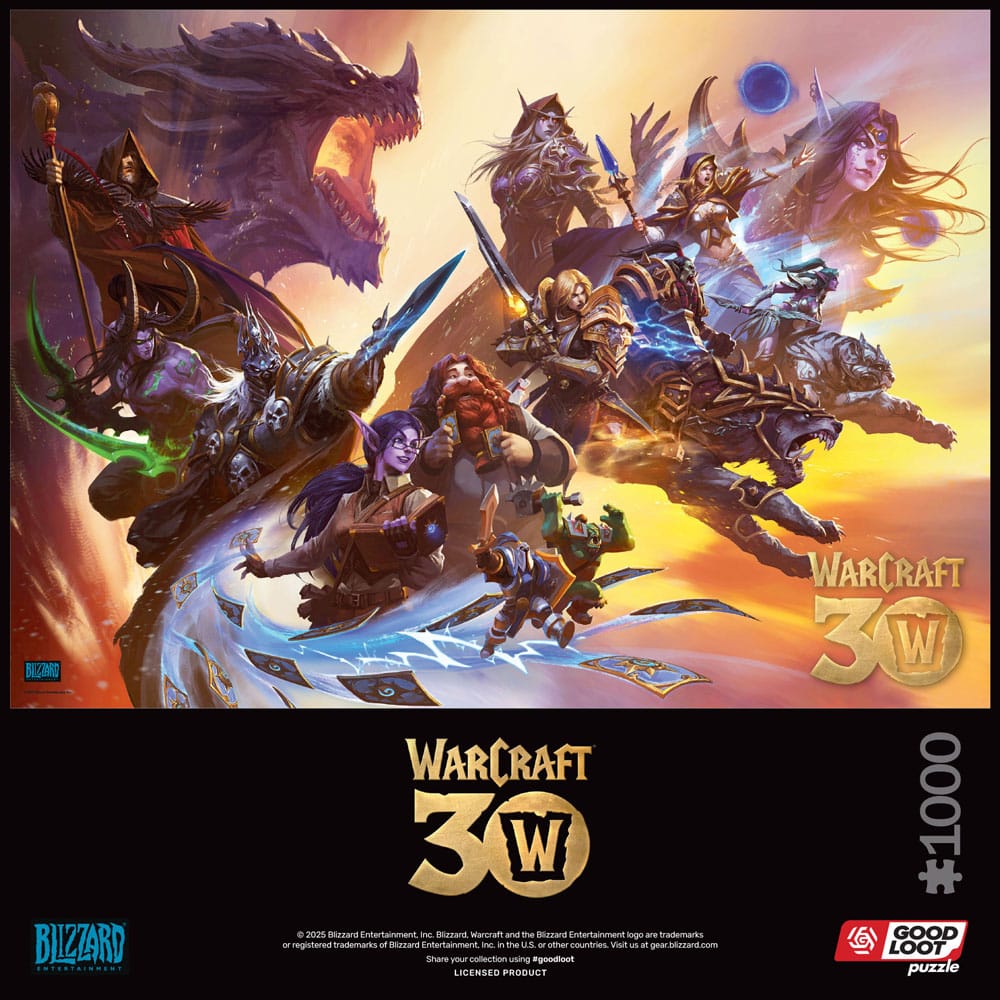 World of Warcraft Puzzle 30th Anniversary 1000 pieces Good Loot