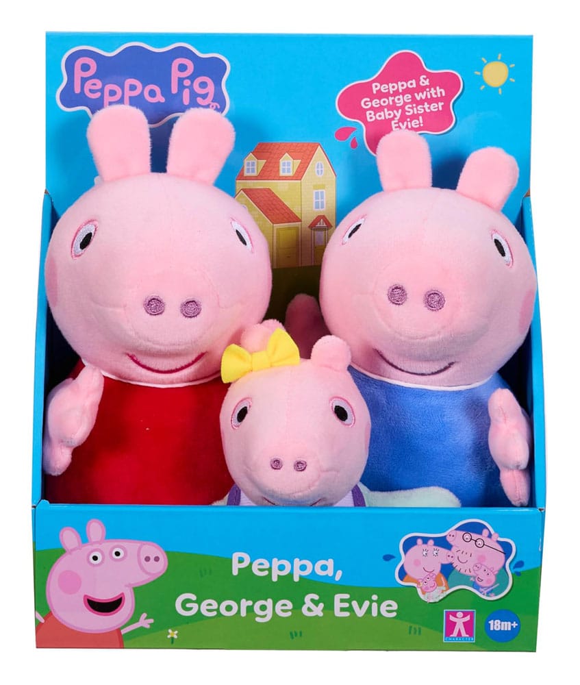 Peppa Pig Plush figures 3er Pack Character Options