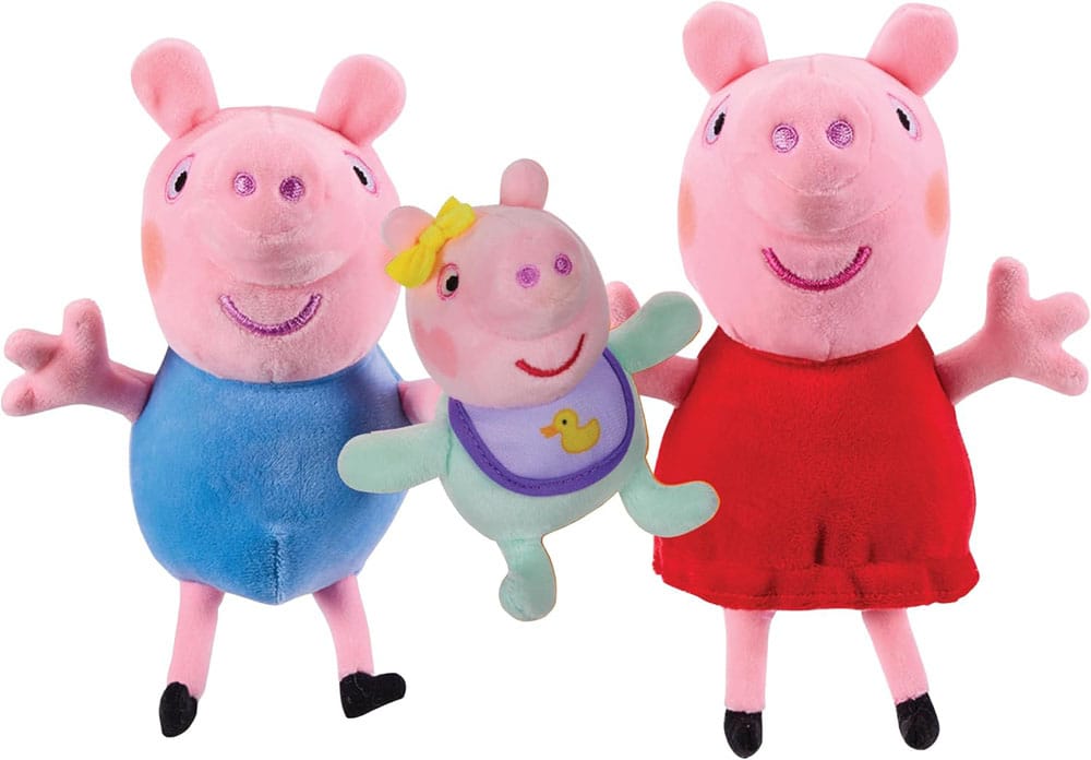Peppa Pig Plush figures 3er Pack Character Options
