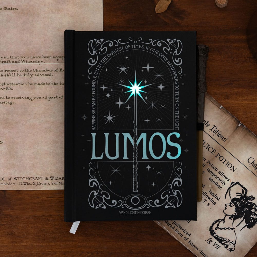 Harry Potter Premium Notebook A5 with Light Lumos Maxima Grupo Erik