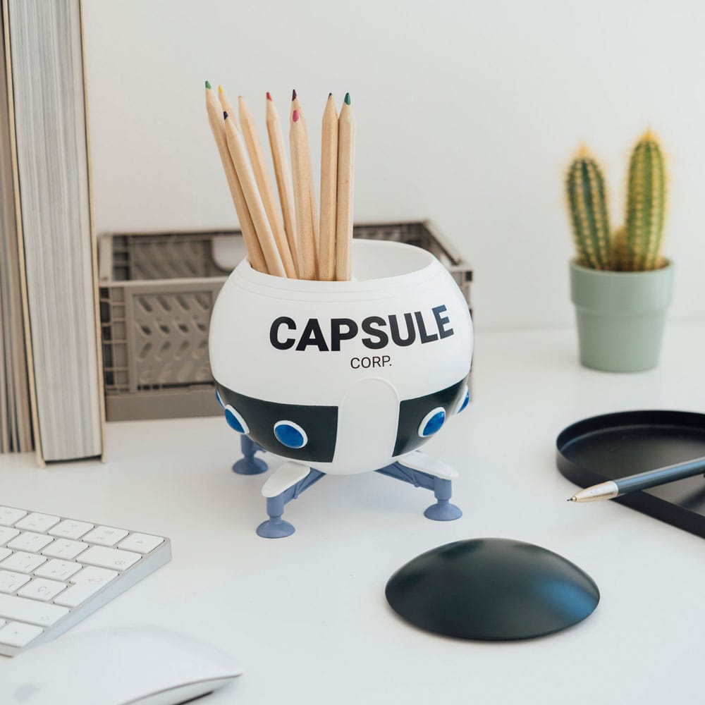 Dragon Ball Z Pencil Holder Spaceship Capsule Corp Grupo Erik