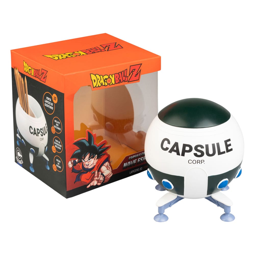 Dragon Ball Z Pencil Holder Spaceship Capsule Corp Grupo Erik