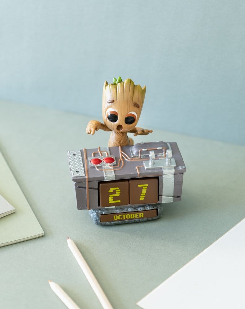 Marvel 3D Perpetual Calendar Groot Death Button Grupo Erik