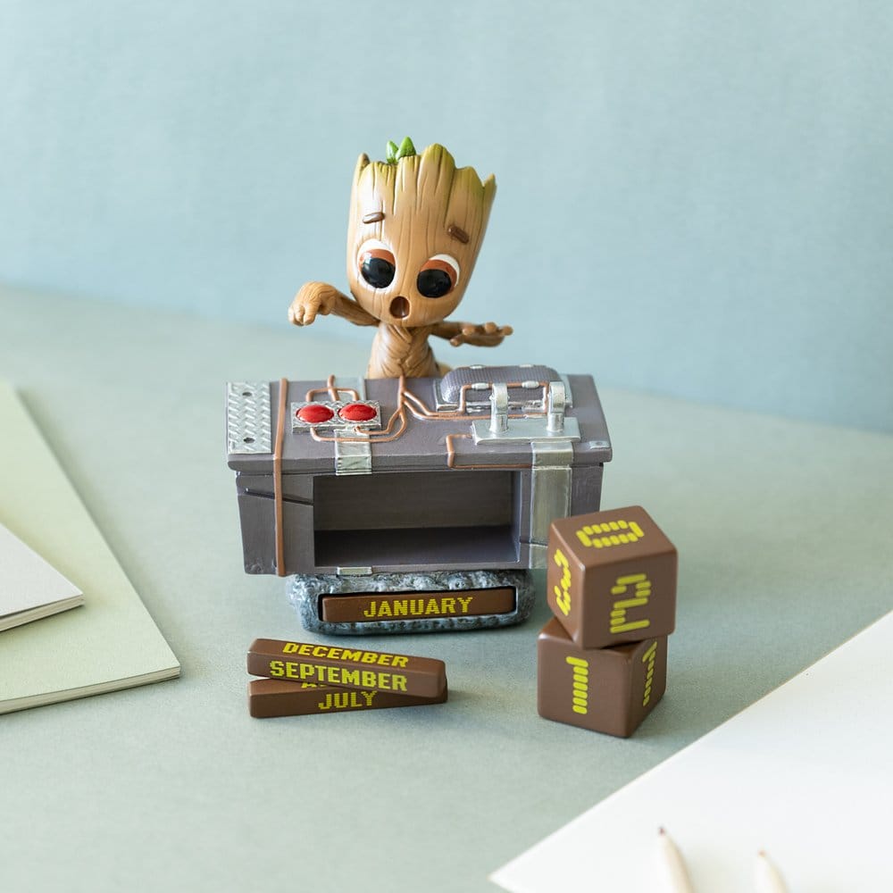 Marvel 3D Perpetual Calendar Groot Death Button Grupo Erik
