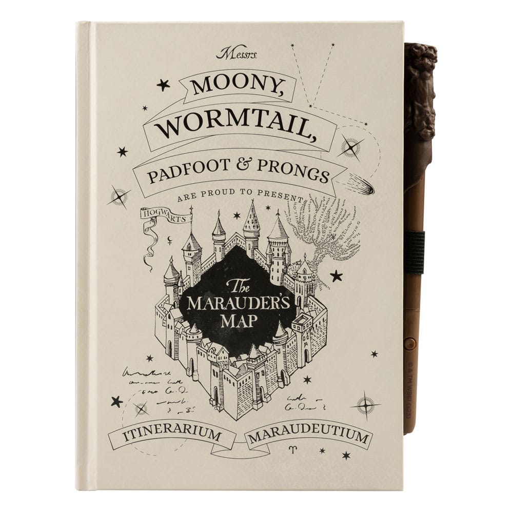 Harry Potter Premium Notebook A5 with Light Marauder's Map Grupo Erik
