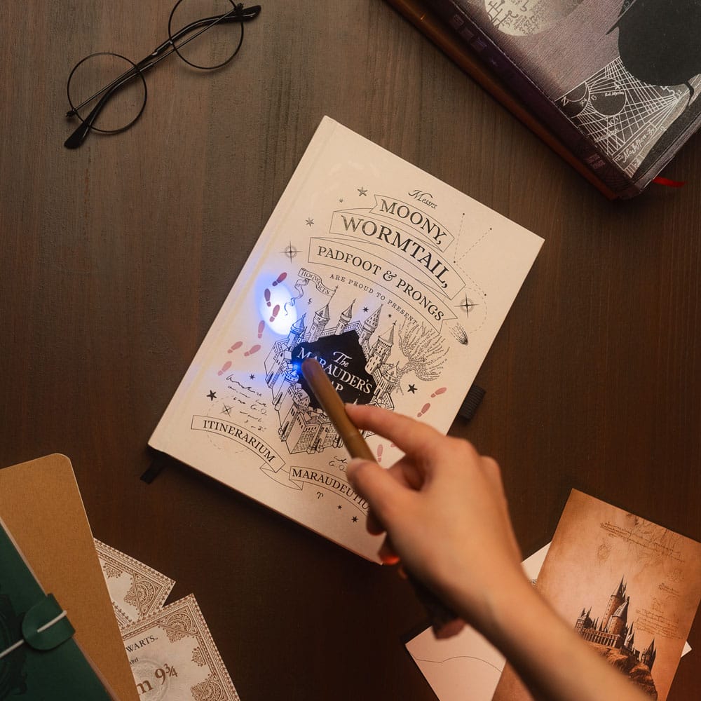 Harry Potter Premium Notebook A5 with Light Marauder's Map Grupo Erik