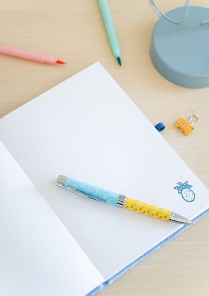 Stitch Premium Plush Notebook A5 with pen Tropical Grupo Erik