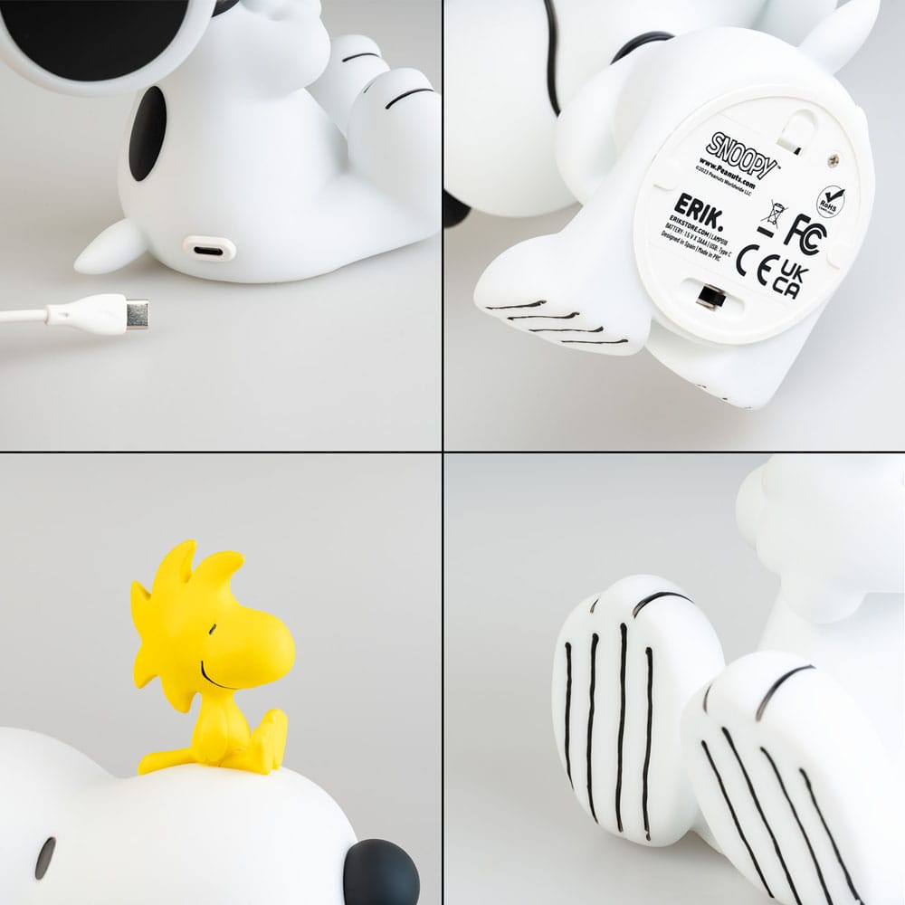 Peanuts Lamp with USB C Snoopy Grupo Erik