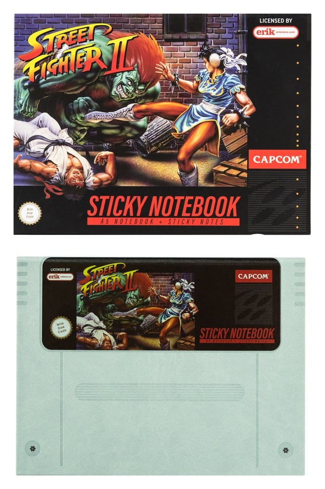 Street Fighter Premium Notebook with Sticky Notes and Cover A5 Grupo Erik