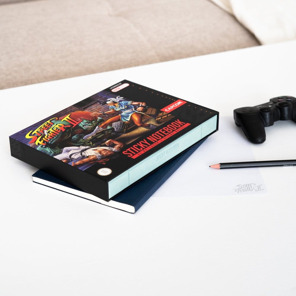 Street Fighter Premium Notebook with Sticky Notes and Cover A5 Grupo Erik