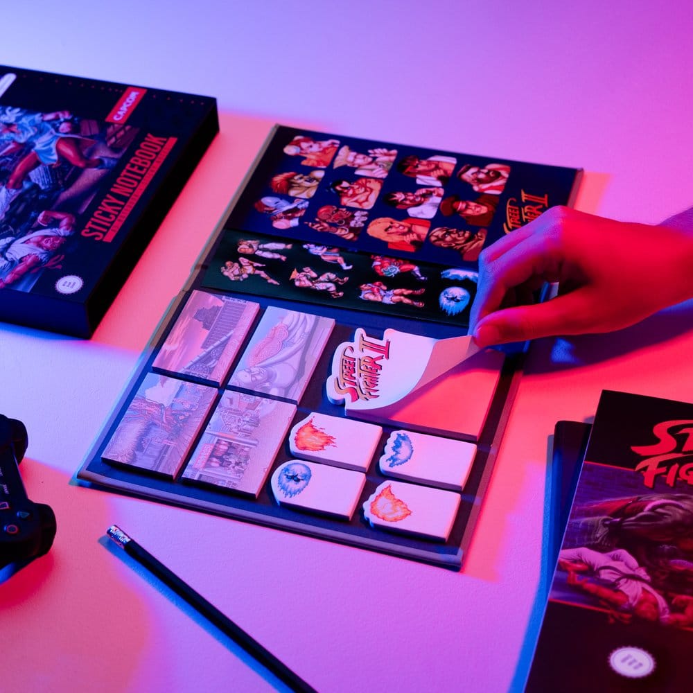 Street Fighter Premium Notebook with Sticky Notes and Cover A5 Grupo Erik
