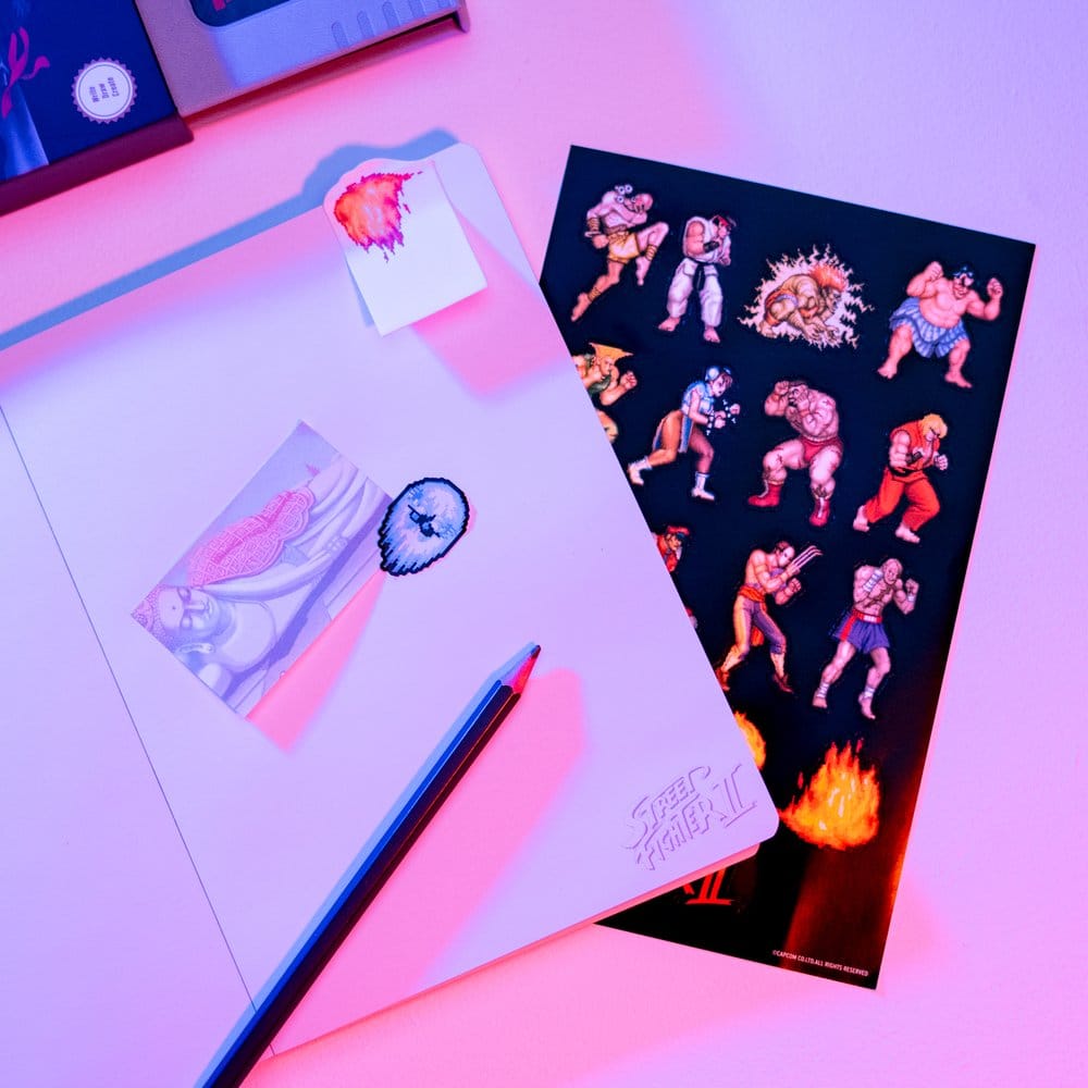 Street Fighter Premium Notebook with Sticky Notes and Cover A5 Grupo Erik
