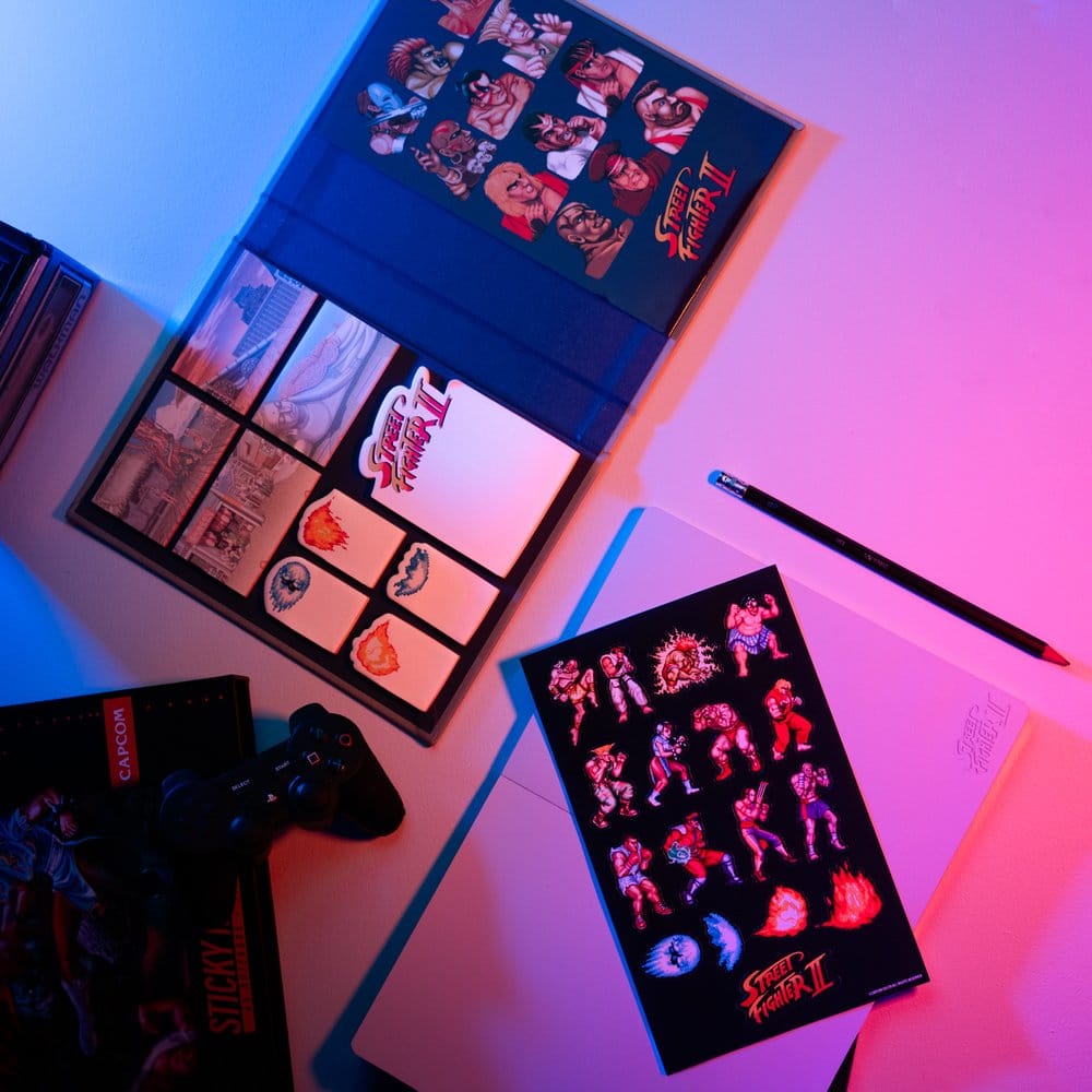 Street Fighter Premium Notebook with Sticky Notes and Cover A5 Grupo Erik