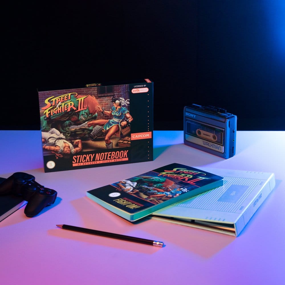 Street Fighter Premium Notebook with Sticky Notes and Cover A5 Grupo Erik