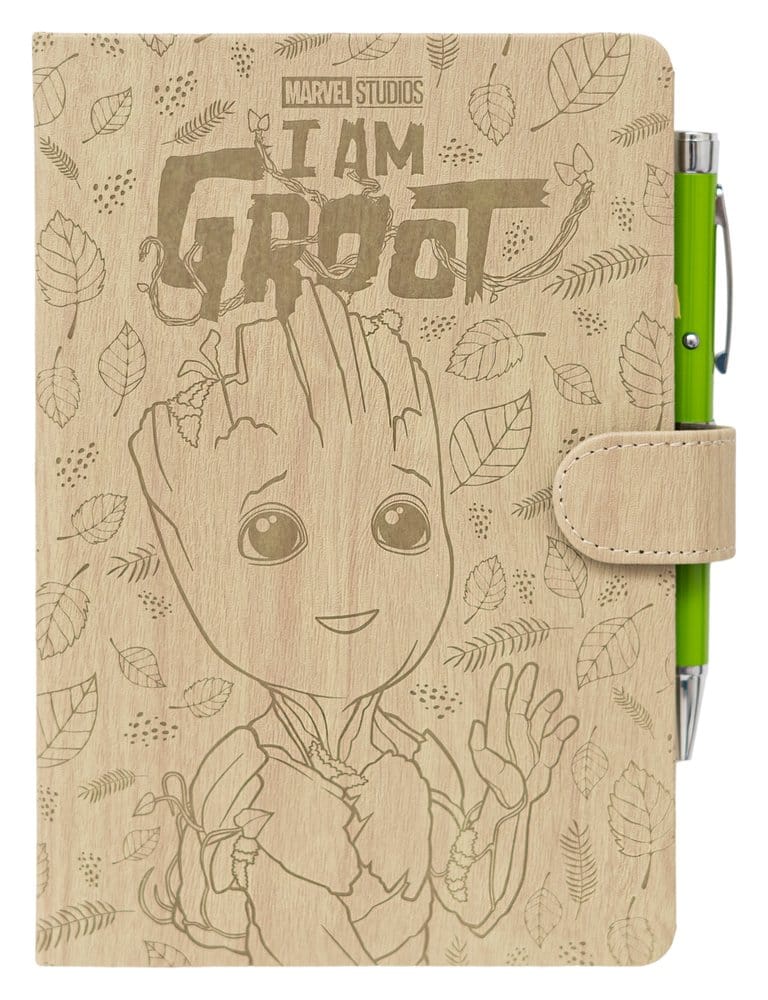 Marvel Premium Notebook with Projector Pen Groot A5 Grupo Erik