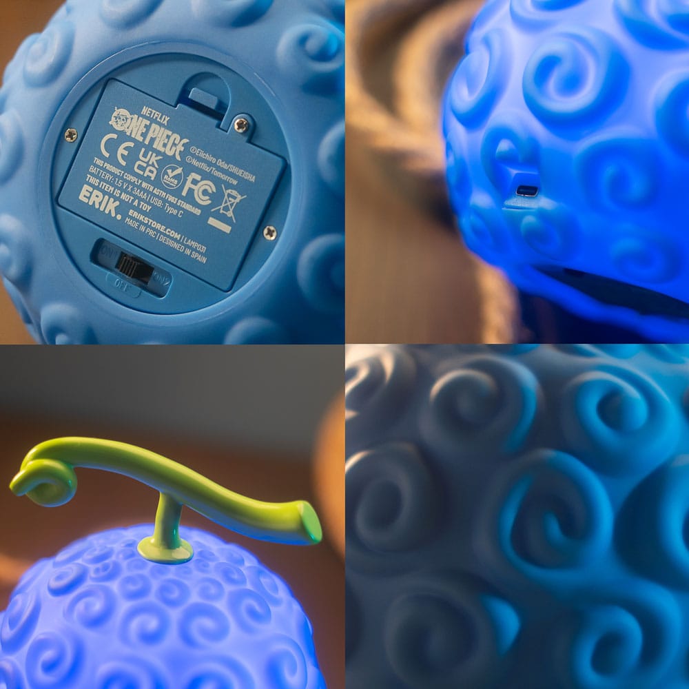 One Piece Lamp with USB C Gum Gum Fruit Grupo Erik