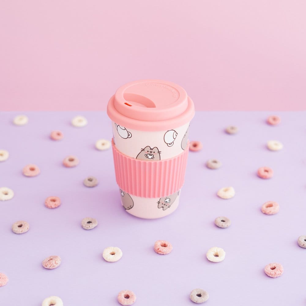 Pusheen Ceramic Mug with Lid 400 ml Grupo Erik