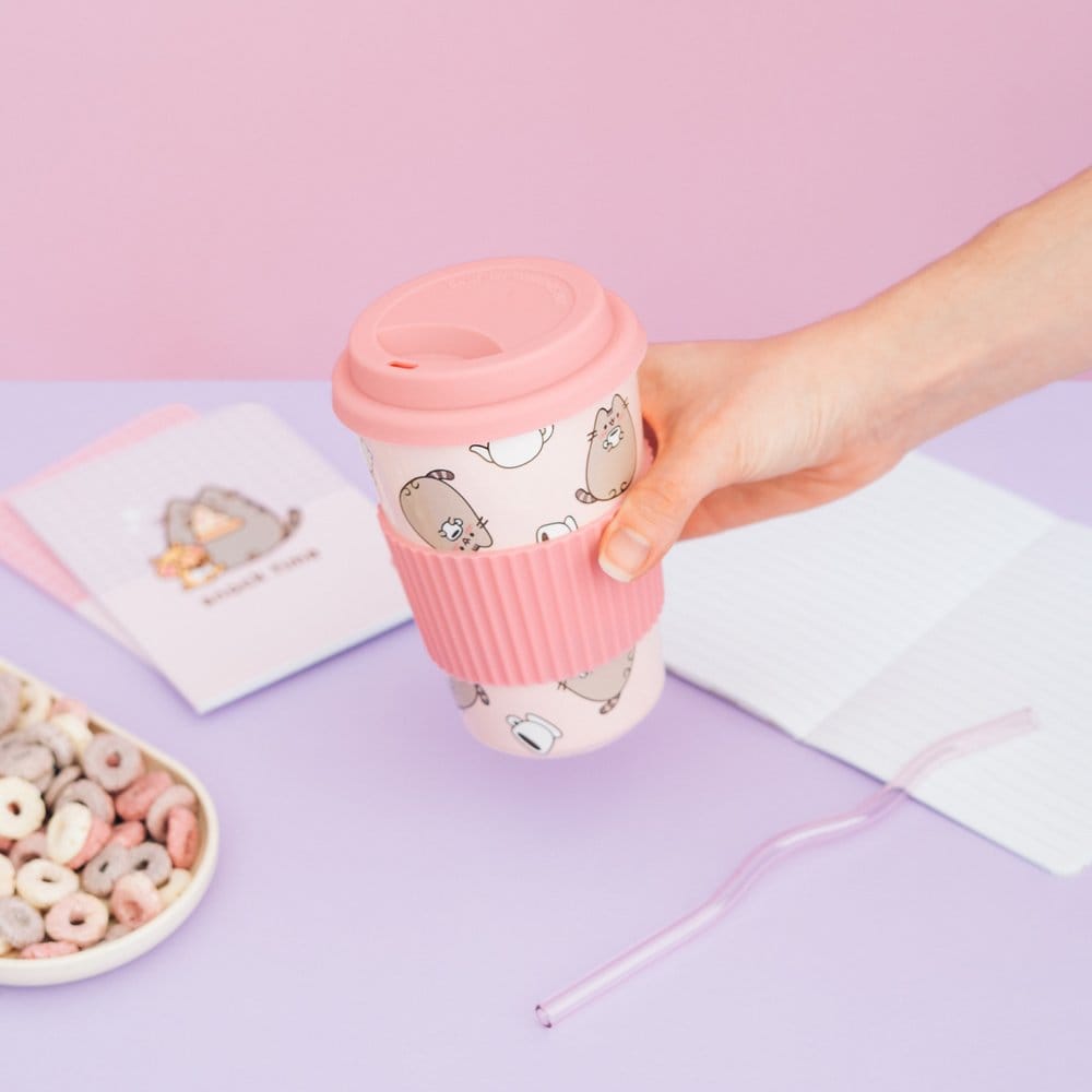 Pusheen Ceramic Mug with Lid 400 ml Grupo Erik
