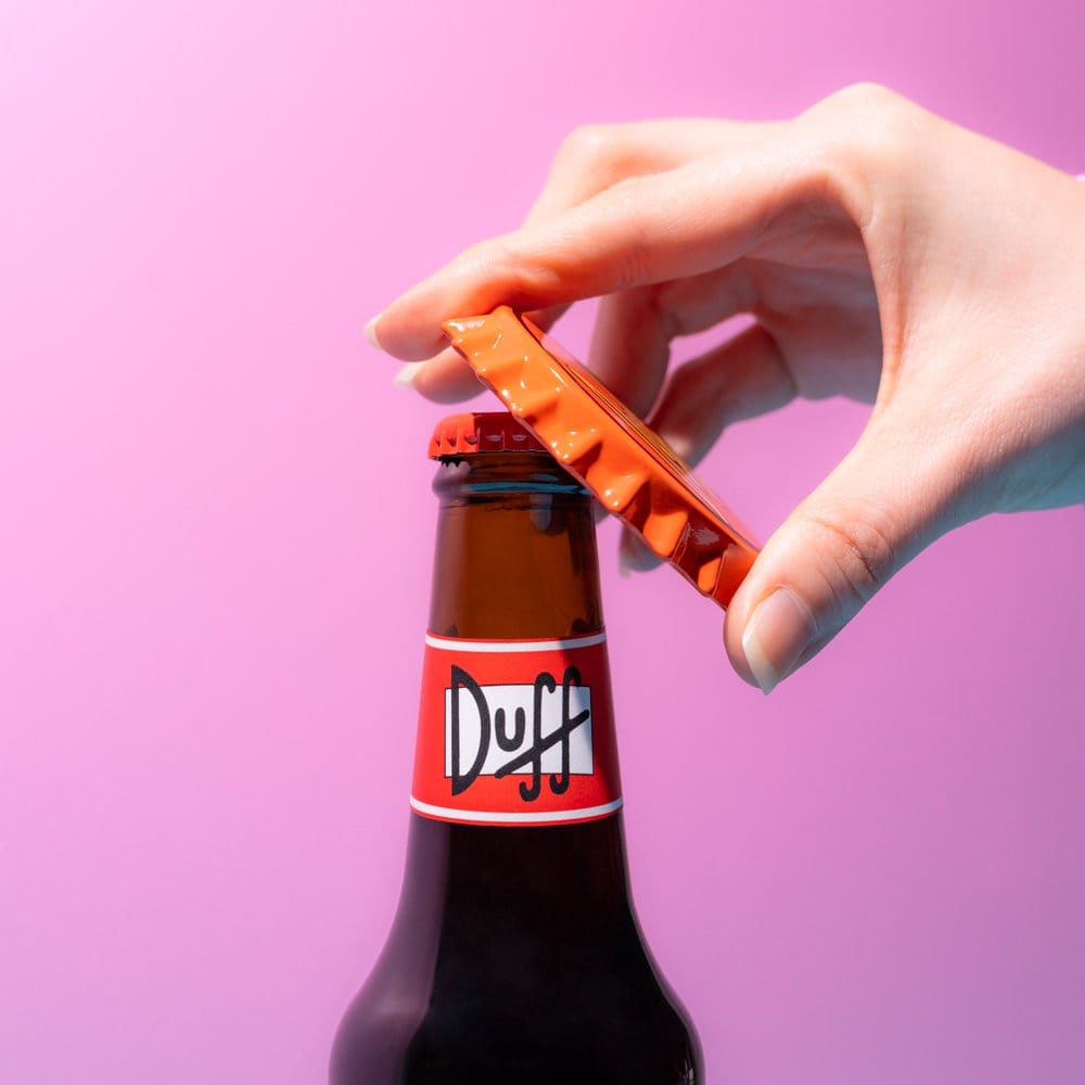 The Simpsons Magnet with Bottle Opener Duff Beer Grupo Erik