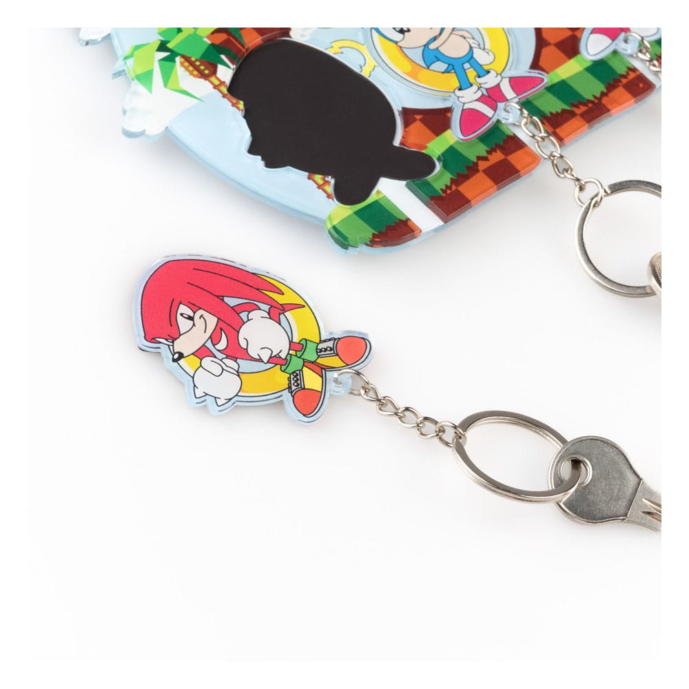 Sonic the Hedgehog Key rack incl. 3 key rings Grupo Erik