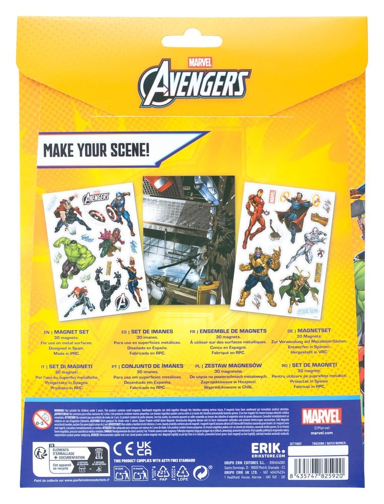 Marvel Die Cut Magnet Set Avengers Grupo Erik
